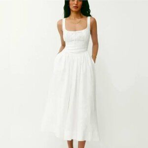 Reformation Balia Dress in White Size 0